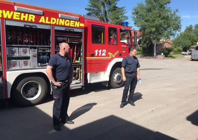 Besuch bei der Feuerwehr Aldingen